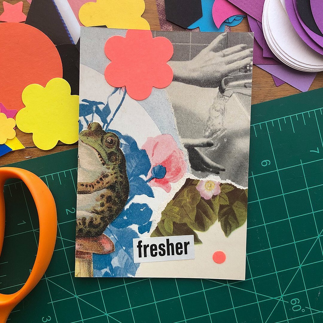 Fresher: Original Collage Oracle Card