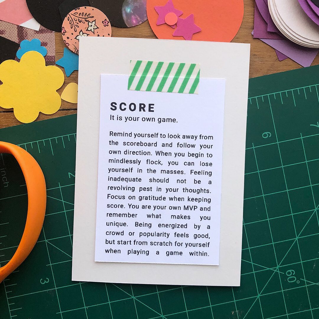 Score: Original Collage Oracle Card